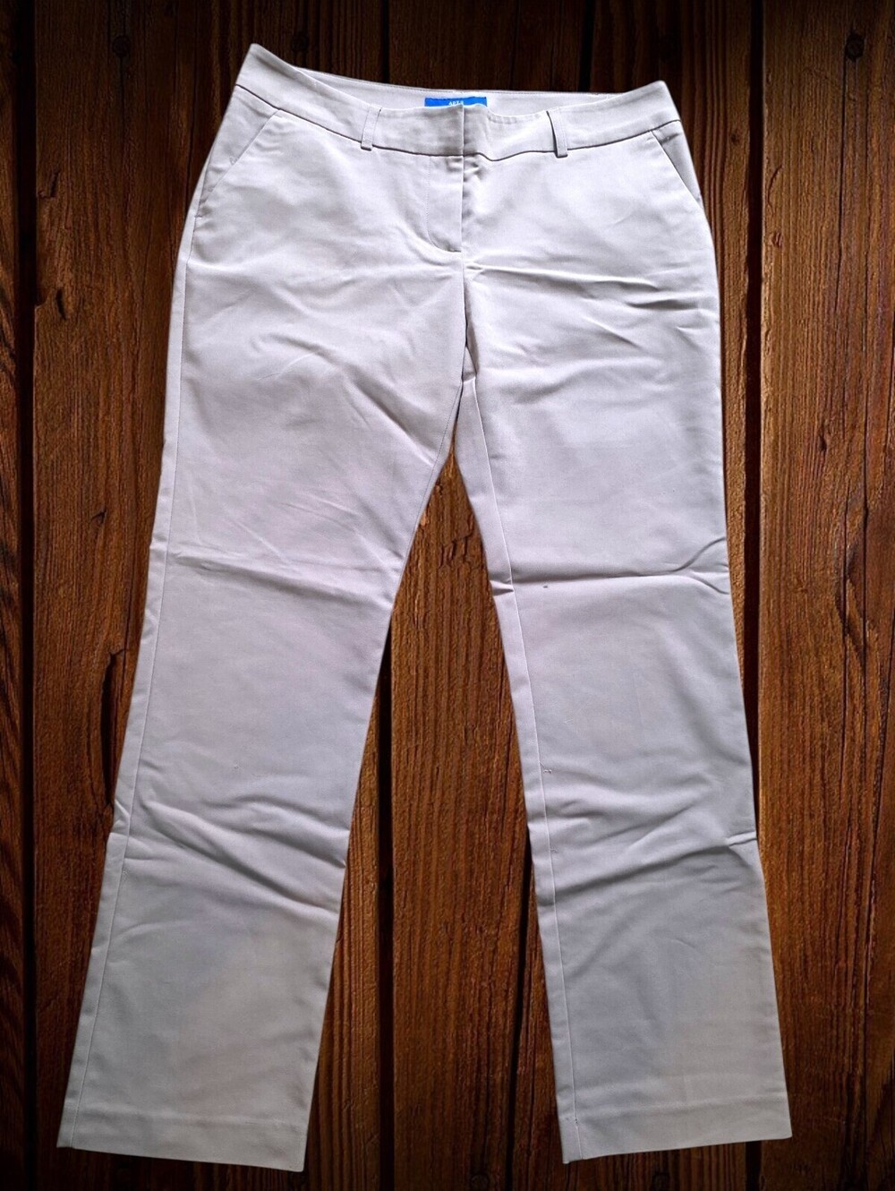 Apt 9 Torie Khaki Dress Pants Size 10 Career Office Stretch Trouser Straight Leg